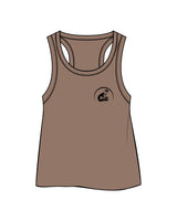 The Crop Tank - Cacao - Coach Code - Left Chest - Icon - Printed - Black