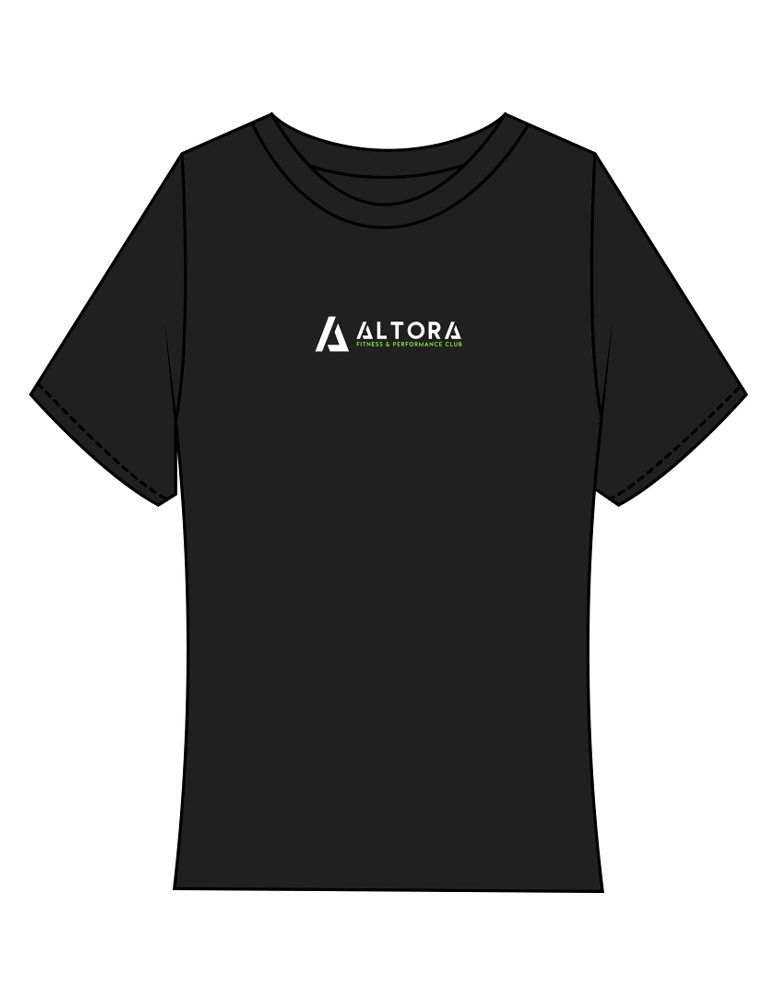 The Baby Tee - Black - ALTORA - Center Chest - Printed - Full Color