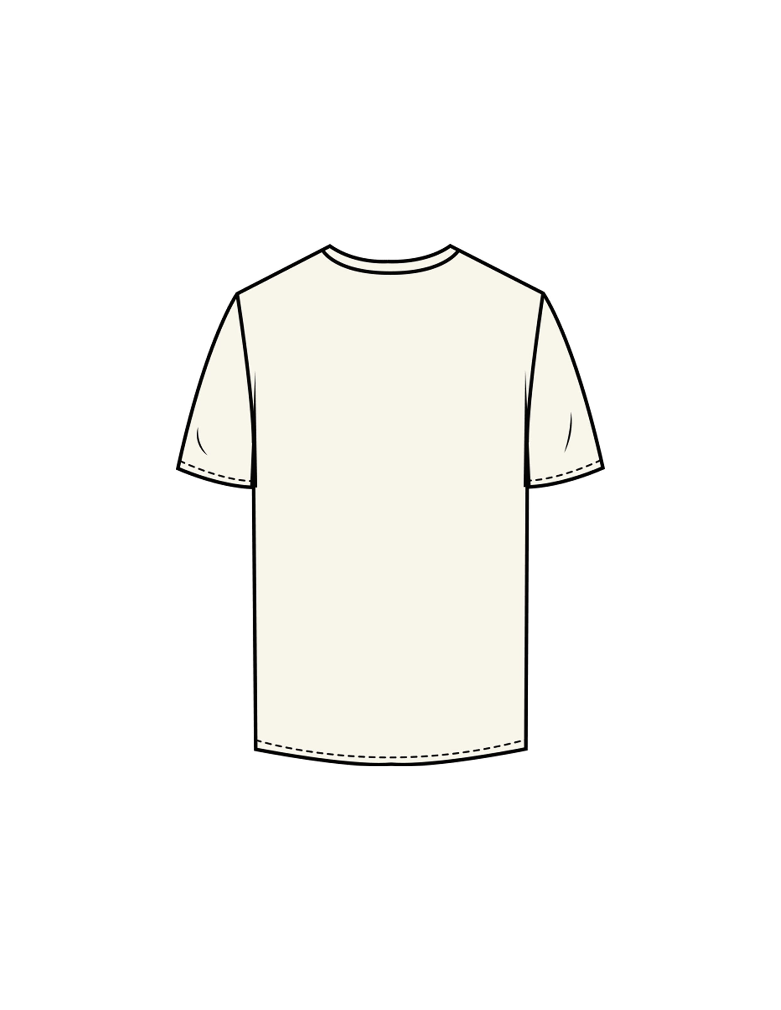 The Mens Tee - Off White - Rush Cycle Studio - Center Chest Stacked - Printed - Full Color