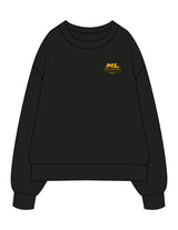 The Mens Heavyweight Crewneck - Black - ML Contracting LLC - Left Chest & Back Image - Printed - Full Color