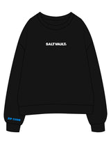The Mens Crewneck - Black - Saltvault Location - Center Chest & Right Wrist - Embroidered - Full Color