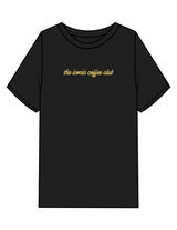 The Mens Heavyweight Tee - Black - Try Smile Collective - Center Chest & Back Bear - Printed - Light Yellow