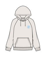 The Mens Heavyweight Hoodie - Bone - Blenders - Left Chest & Back "ENCINITAS" - Printed - Full Color