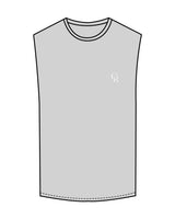 The Muscle Tank - Heather - Core Reform - Left Chest - Printed - White