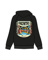 The Mens Heavyweight Hoodie - Black - Blenders - Left Chest & Back "ENCINITAS" - Printed - Full Color