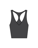 The Racer Tank - Pebble - Coach Code - Back Center - White