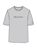 The Womens Oversized Tee - Storm - BlueCarrot - Center Chest & Left Sleeve - Printed - Tone on Tone