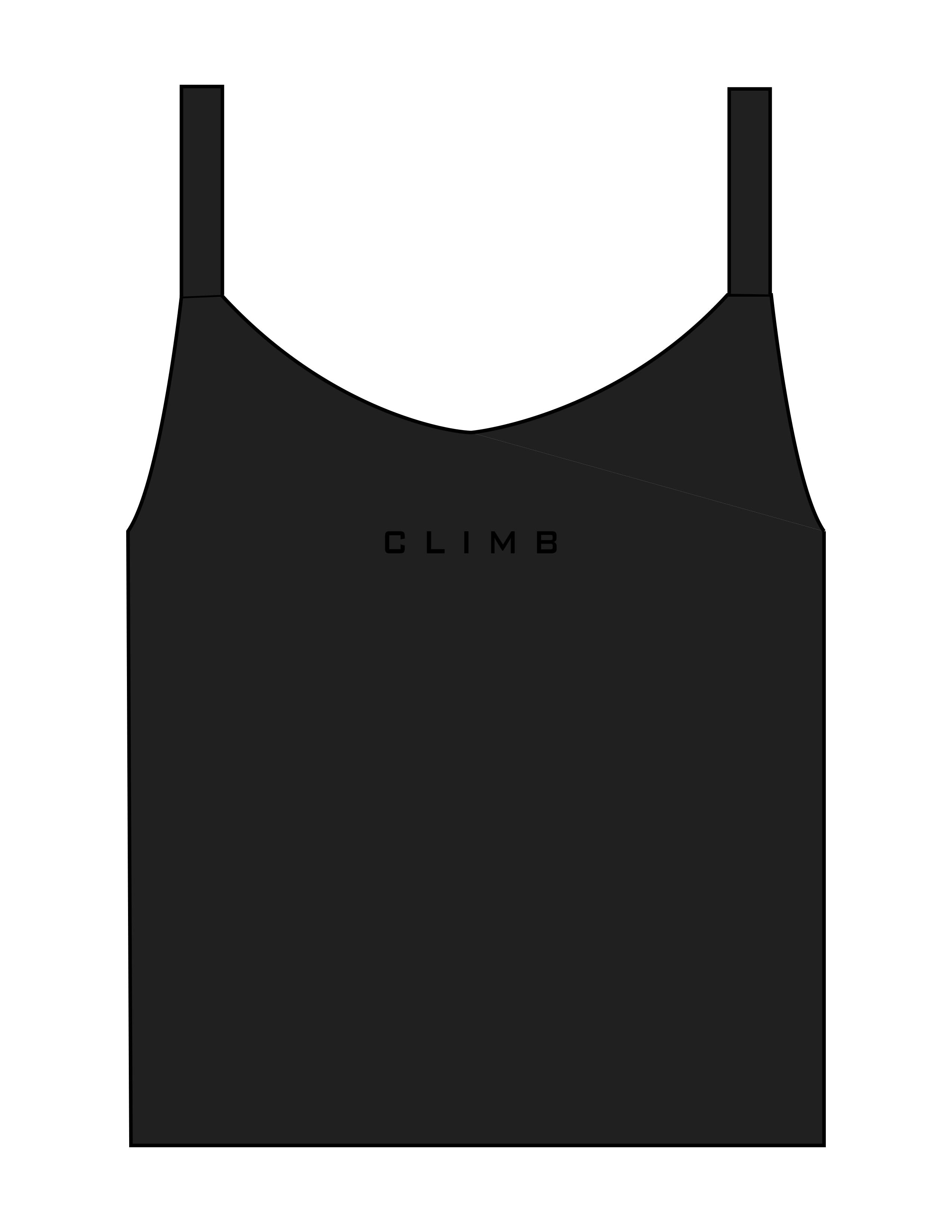 The Micro Rib Strappy Crop Tank - Black - LVL - Center Chest - Printed - Tone on Tone