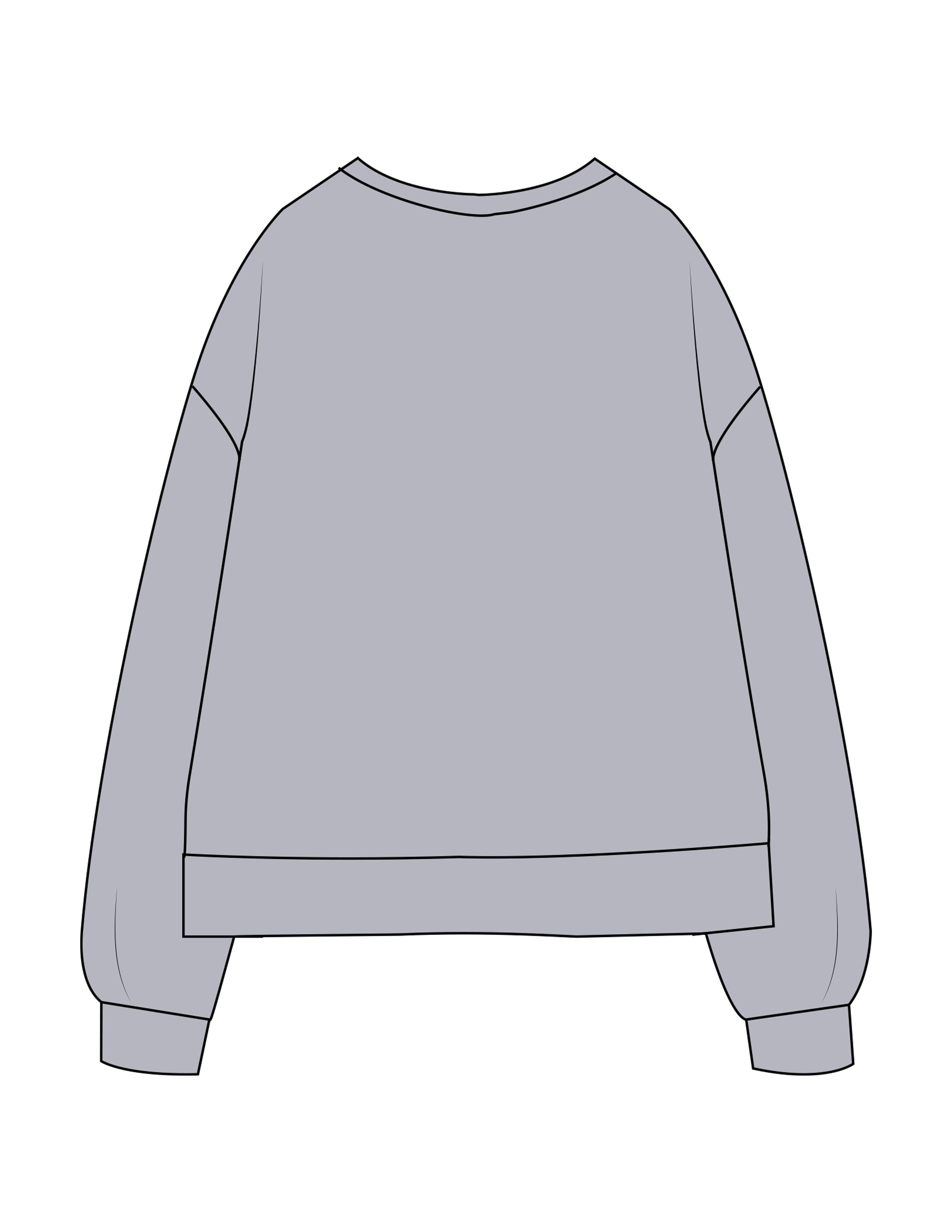 The Recycled Womens Crewneck - Heather - Fine Core Pilates - Center Chest Stacked - Printed - Black