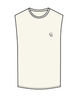 The Muscle Tank - Off White - Core Reform - Left Chest - Printed - Black