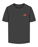 The Womens Tee - Charcoal - Motivate Movement - Left Chest & Back Stacked - Printed - Full Color