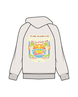 The Mens Heavyweight Hoodie - Bone - Blenders - Left Chest & Back "PACIFIC BEACH" - Printed - Full Color