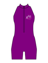 The High Neck Zip Jumpsuit - Purple - The Whole You Wellness - Left Chest - Printed - Full Color