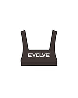 The Box Cut Bra - Cafe - Evolve Lagree - Center Chest & Back - White