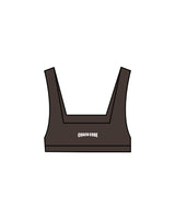 The Box Cut Bra - Cafe - Coach Code - Back Center - White
