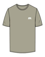 The Womens Tee - Eucalyptus - Motivate Movement - Left Chest & Back Stacked - Printed - White