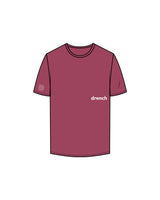 The Mens Tee - Berry - Drench - Front Left Centered & Right Sleeve Log - Printed - Off