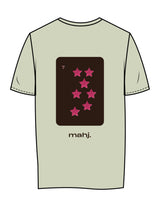 The Womens Tee - Lime - Barnes. The Label - Center Chest & Back Stars - Printed - Full Color