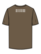 The Mens Tee - Walnut  - Try Smile Collective - Left Chest & Upper Back Stacked - Printed - Full Color