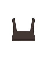 The Box Cut Bra - Cafe - Coach Code - Back Center - White