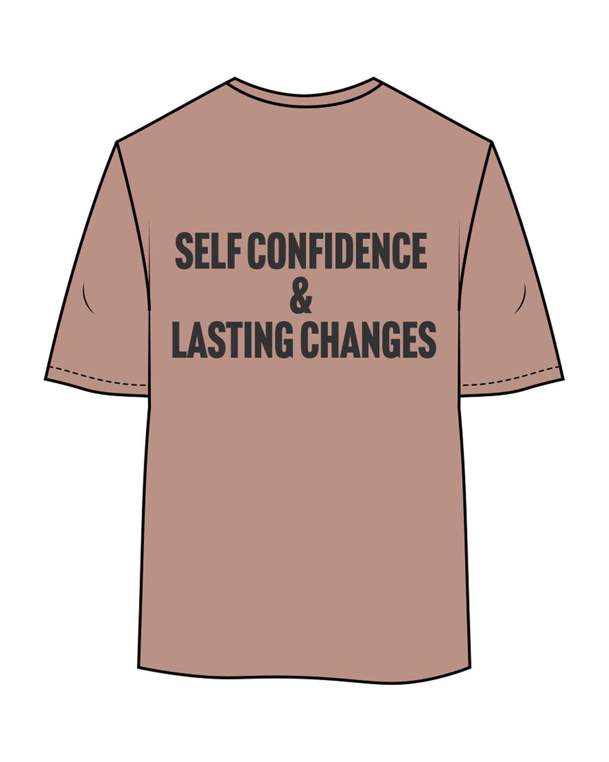 The Womens Oversized Tee - Clay - Coach Code - Left Chest "Code" - Back Center Stacked - Printed - Washed Black