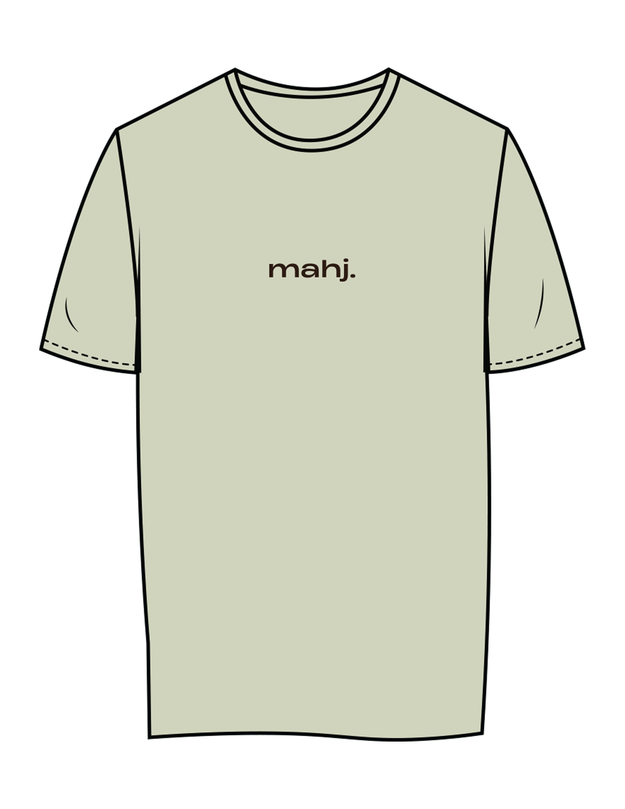 The Womens Tee - Lime - Barnes. The Label - Center Chest & Back Stars - Printed - Full Color