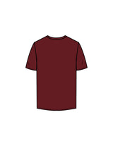 The Mens Tee - Maroon - Rush Cycle Studio - Center Chest Stacked - Printed - Full Color