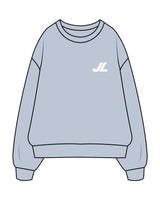 The Mens Crewneck - Powder - JL Marketing - Left Chest - Printed - White