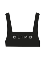 The Box Cut Bra - Black - LVL - Center Chest & Back Icon - Printed - White