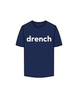 The Mens Tee - Cobalt - Drench - Center Chest - Printed - White