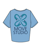 The Crop Tee - Carolina - Move Studio - Left Chest & Back Center - Printed - Full Color