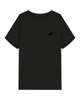 The Mens Heavyweight Tee - Black - JL Marketing - Left Chest - Printed - Tone on Tone
