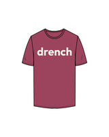 The Mens Tee - Berry - Drench - Center Chest - Printed - Off White