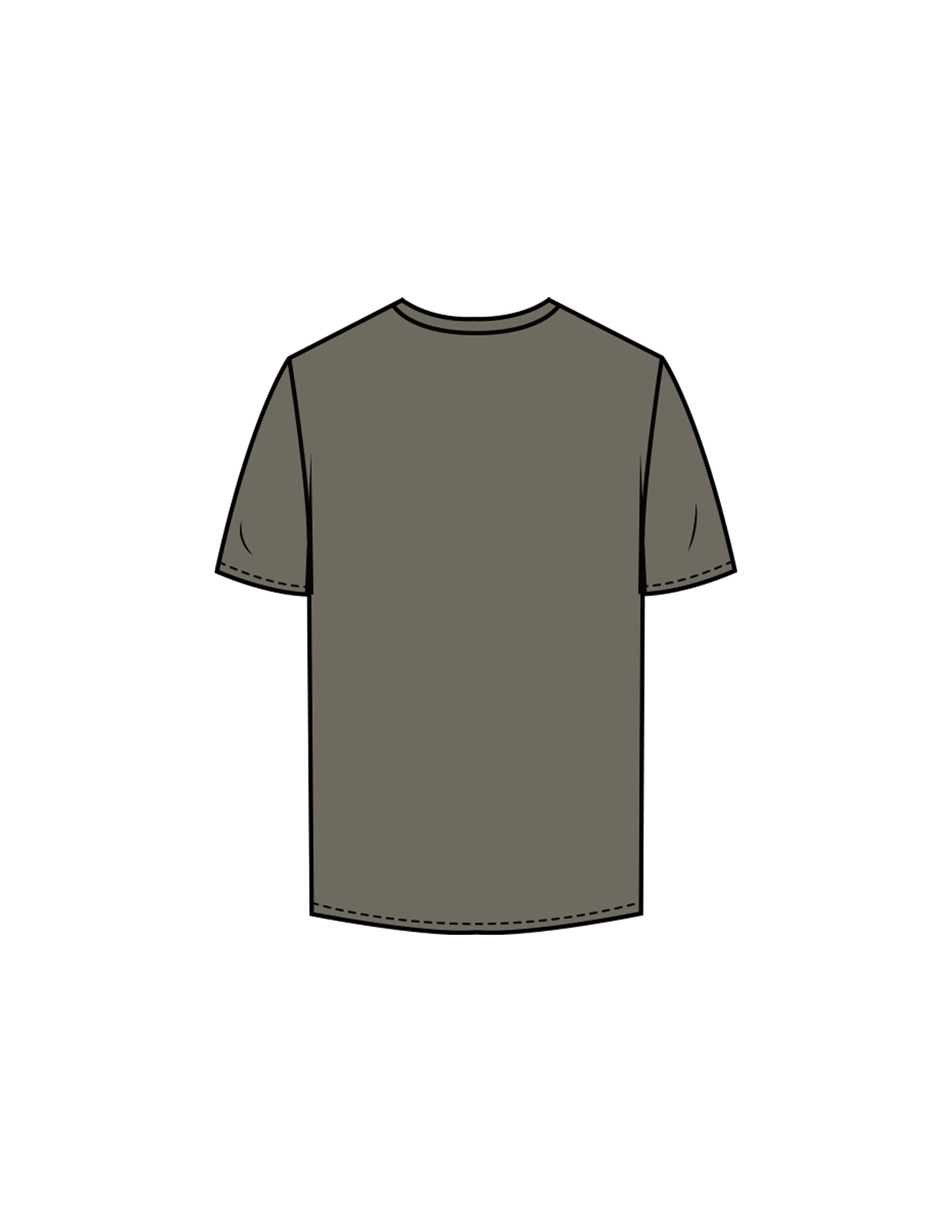 The Mens Tee - Cypress - Rush Cycle Studio - Left Chest Stacked - Printed - Full Color