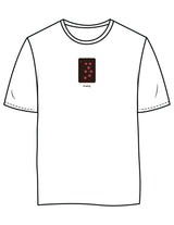 The Womens 7/8th Tee - White - Barnes. The Label - Chest Stars - Printed - Full Color