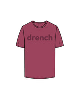 The Mens Tee - Berry - Drench -Center Chest - Printed - Tone on Tone