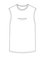 The Mens Classic Tank - White - Core Reform - Center Chest Stacked - Printed - Black