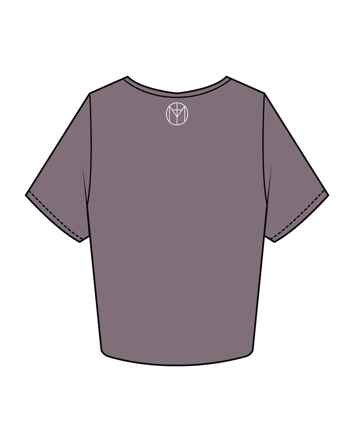 Motivate Movement Crop Tee - Mauve
