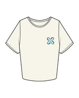 The Crop Tee - Off White - Move Studio - Left Chest & Back Center - Printed - Full Color