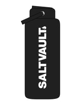The Wide Mouth Water Bottle - Black - Saltvault - Center Body - Printed - White