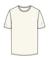 The Mens Tee - Off White - JL Marketing - Left Chest - Printed - White