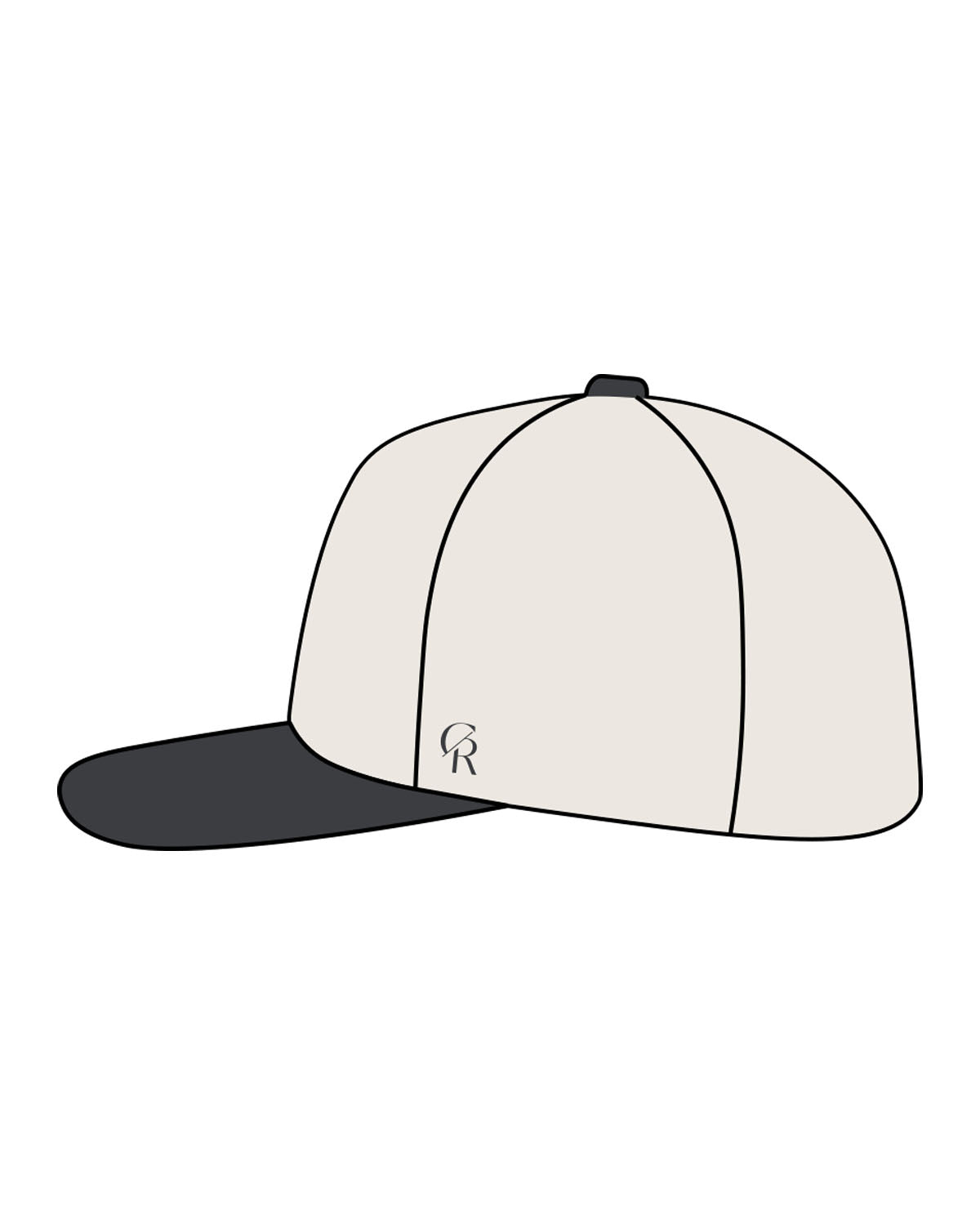 THE CANVAS CAP - Natural / Coal - CORE REFORM - "Hurt" Center Crown Logo "Printed" & Left side "Embroidered" -  Coal