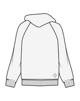 The Mens Classic Hoodie - White Heather - Core Reform - Left Chest & Back Left Corner - Printed - Eggplant