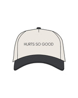 THE CANVAS CAP - Natural / Coal - CORE REFORM - "Hurt" Center Crown Logo "Printed" & Left side "Embroidered" -  Coal