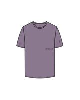 The Mens Tee - Mauve - Drench - Front Left Centered Stacked & Right Sleeve Logo - Printed - Tone on Tone