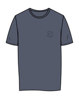 The Womens Tee - Petrol - Evolve Collective - Left Chest & Back Stacked - Printed - Tone on Tone