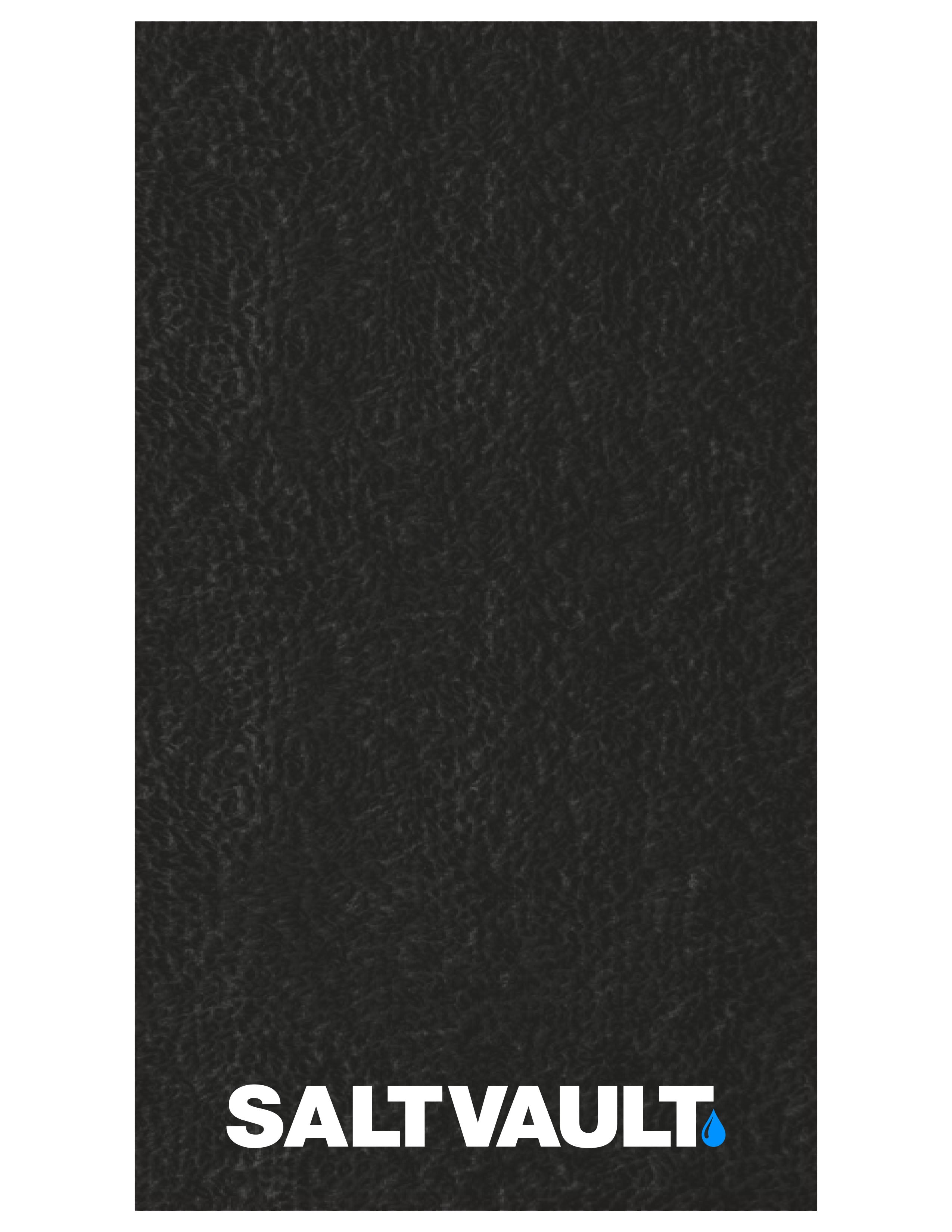 The Gym Towel - Black - Saltvault - Bottom Body - Embroidered - Full Color - The Gym Towel Bag - Black - Center Body - White