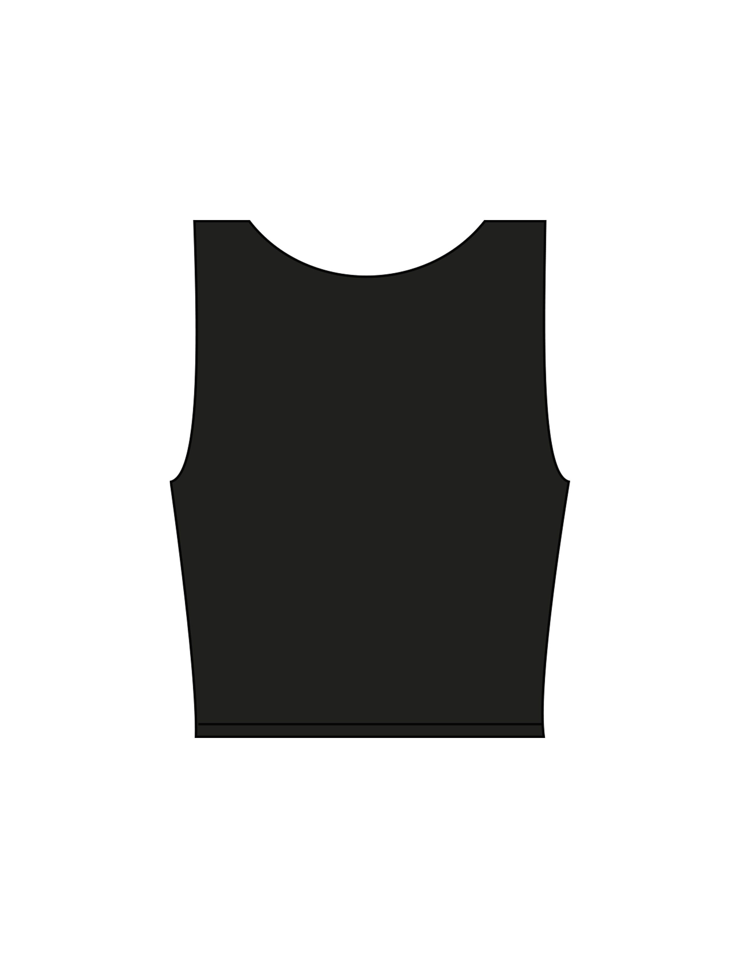 The Square Neck Tank - Black - Gladden Gains - Center Chest - Printed - White