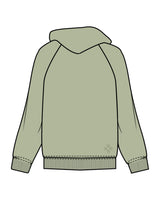 The Mens Classic Hoodie - Pistachio - Core Reform - Left Chest & Back Left Corner - Printed - Tone on Tone