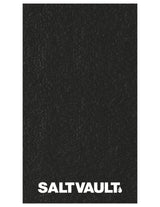 The Gym Towel - Black - Saltvault - Bottom Body - Embroidered - White - The Gym Towel Bag - Black - Center Body - White